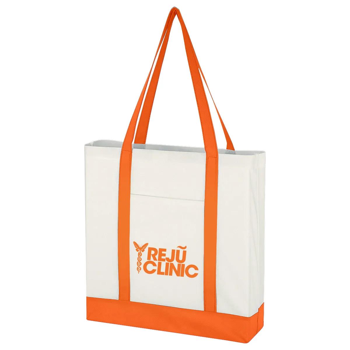 Non-Woven Tote Bag With Trim Colors 2 of 6