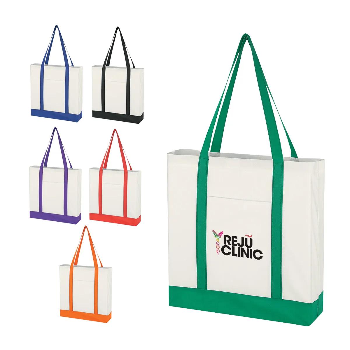 Non-Woven Tote Bag With Trim Colors 6 of 6