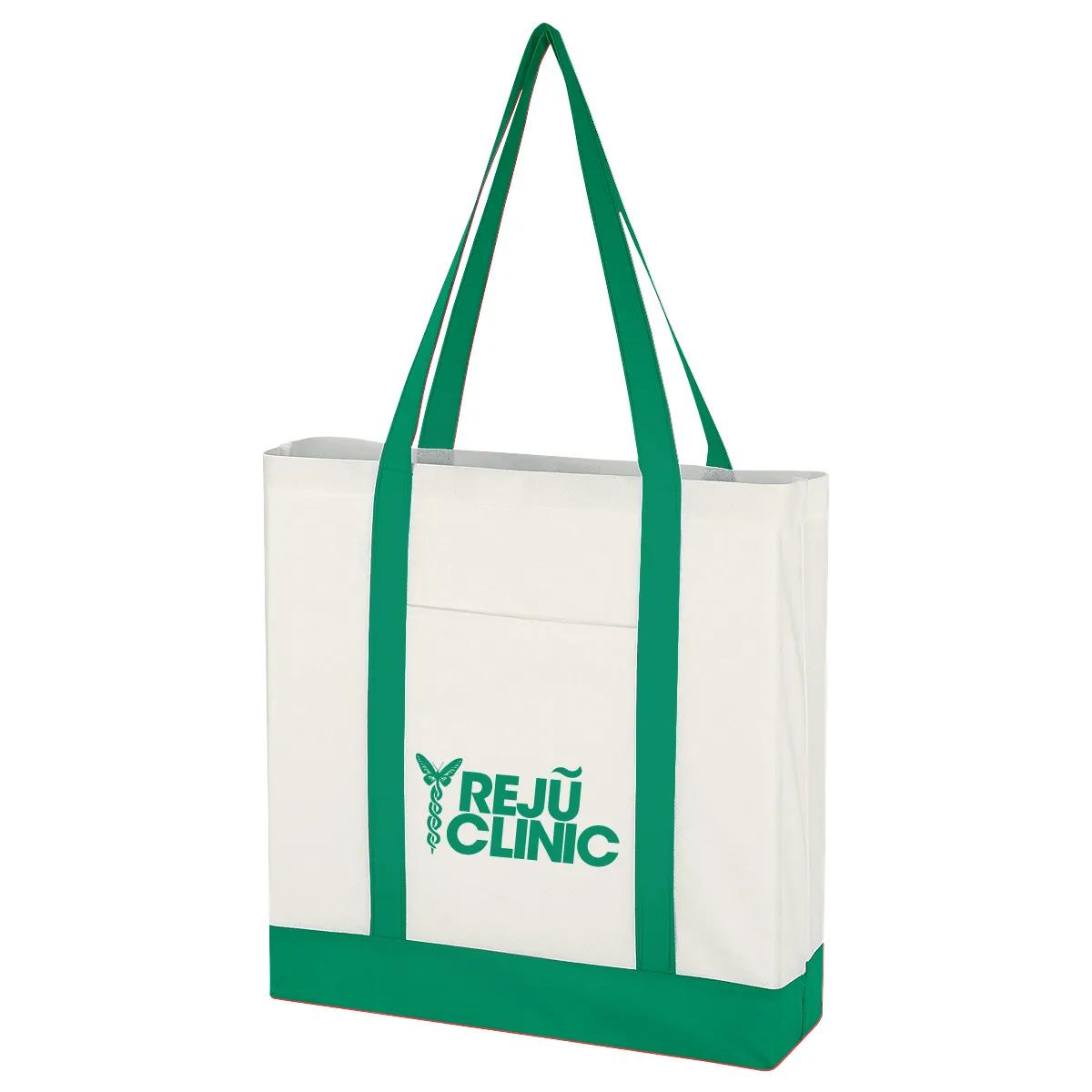 Non-Woven Tote Bag With Trim Colors 1 of 6