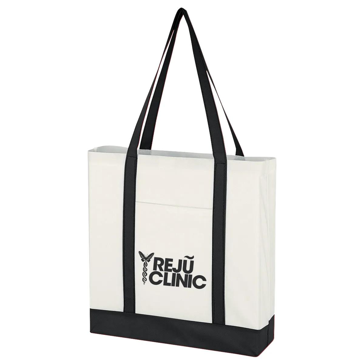 Non-Woven Tote Bag With Trim Colors