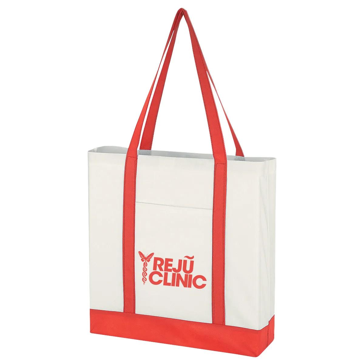 Non-Woven Tote Bag With Trim Colors 4 of 6
