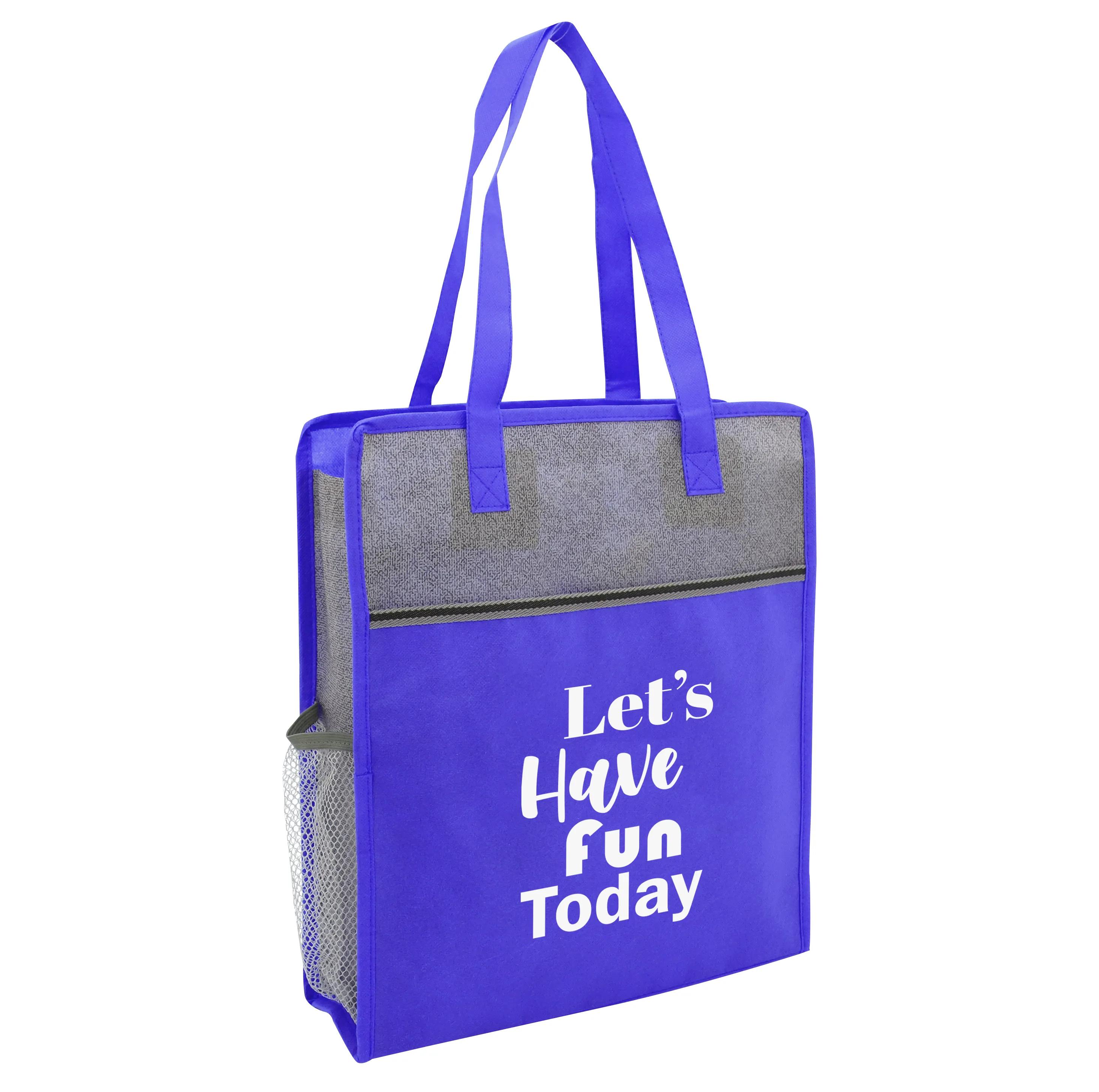 Color Basics Heathered Non-Woven Tote Bag 4 of 4