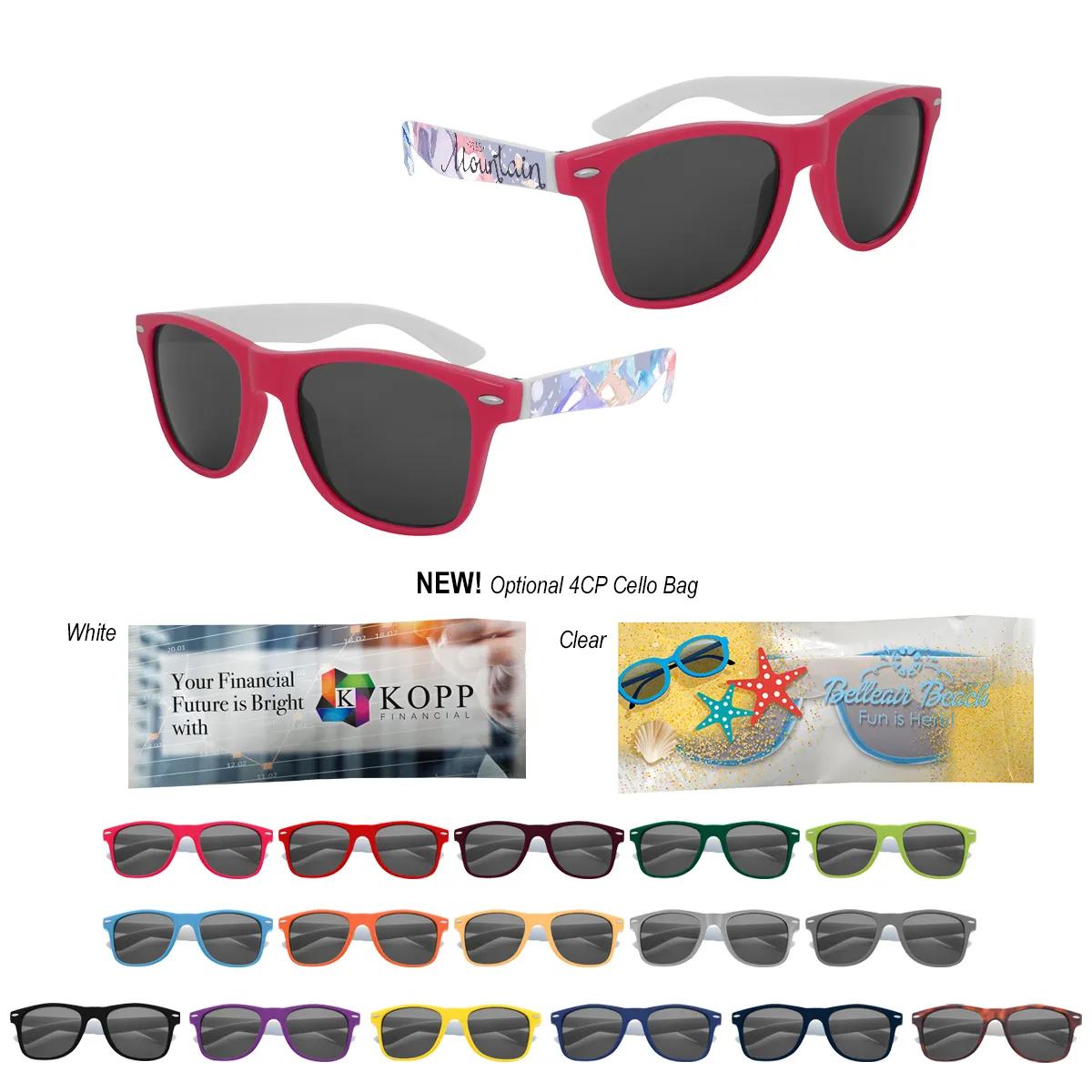 Full Color Colorblock Malibu Sunglasses 17 of 17