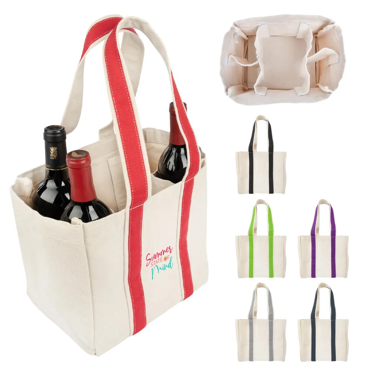 Quatre Wine Bottle Tote Bag 6 of 6