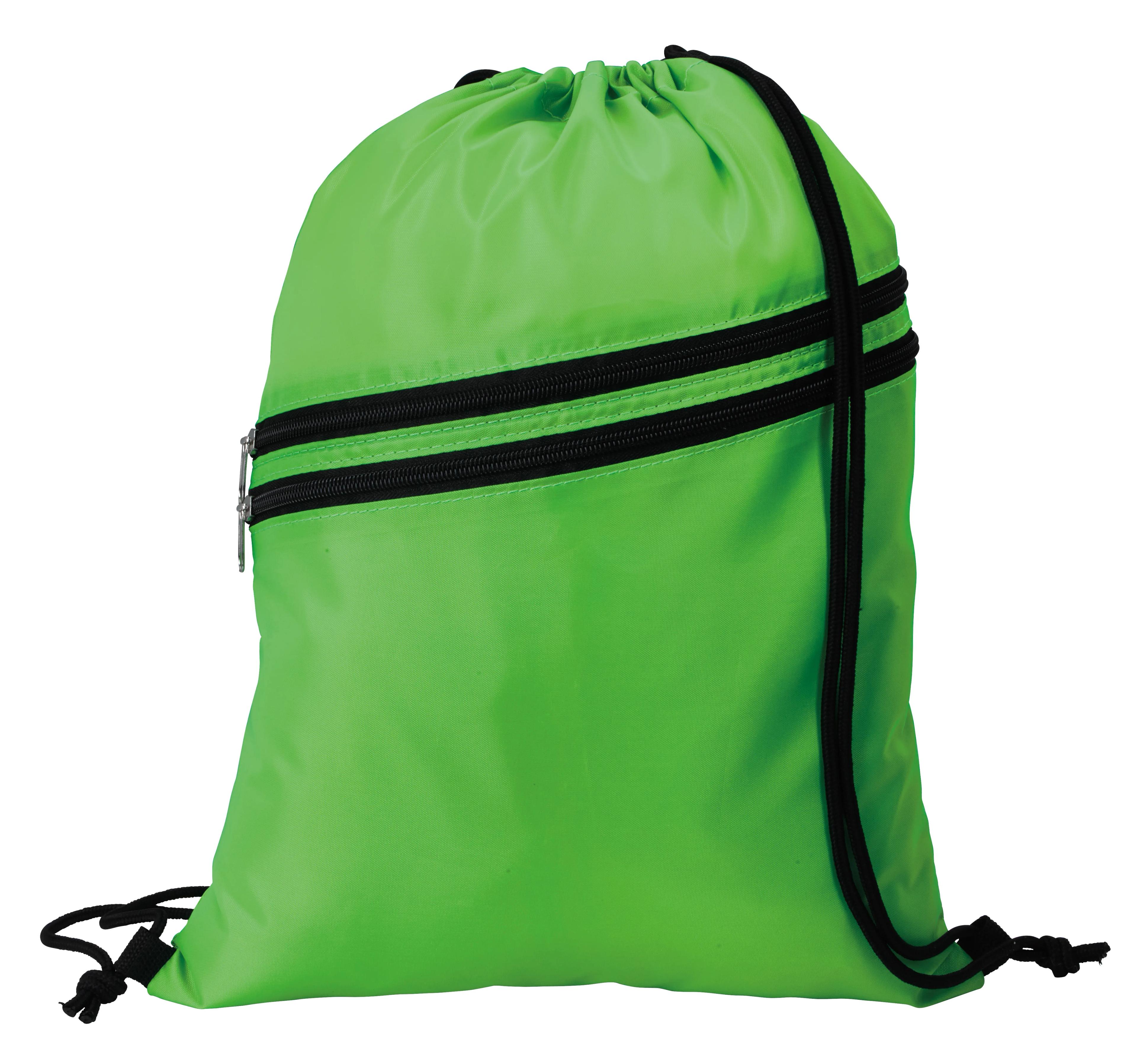 Neon Multi-Zippered Drawstring Backpack 26 of 27