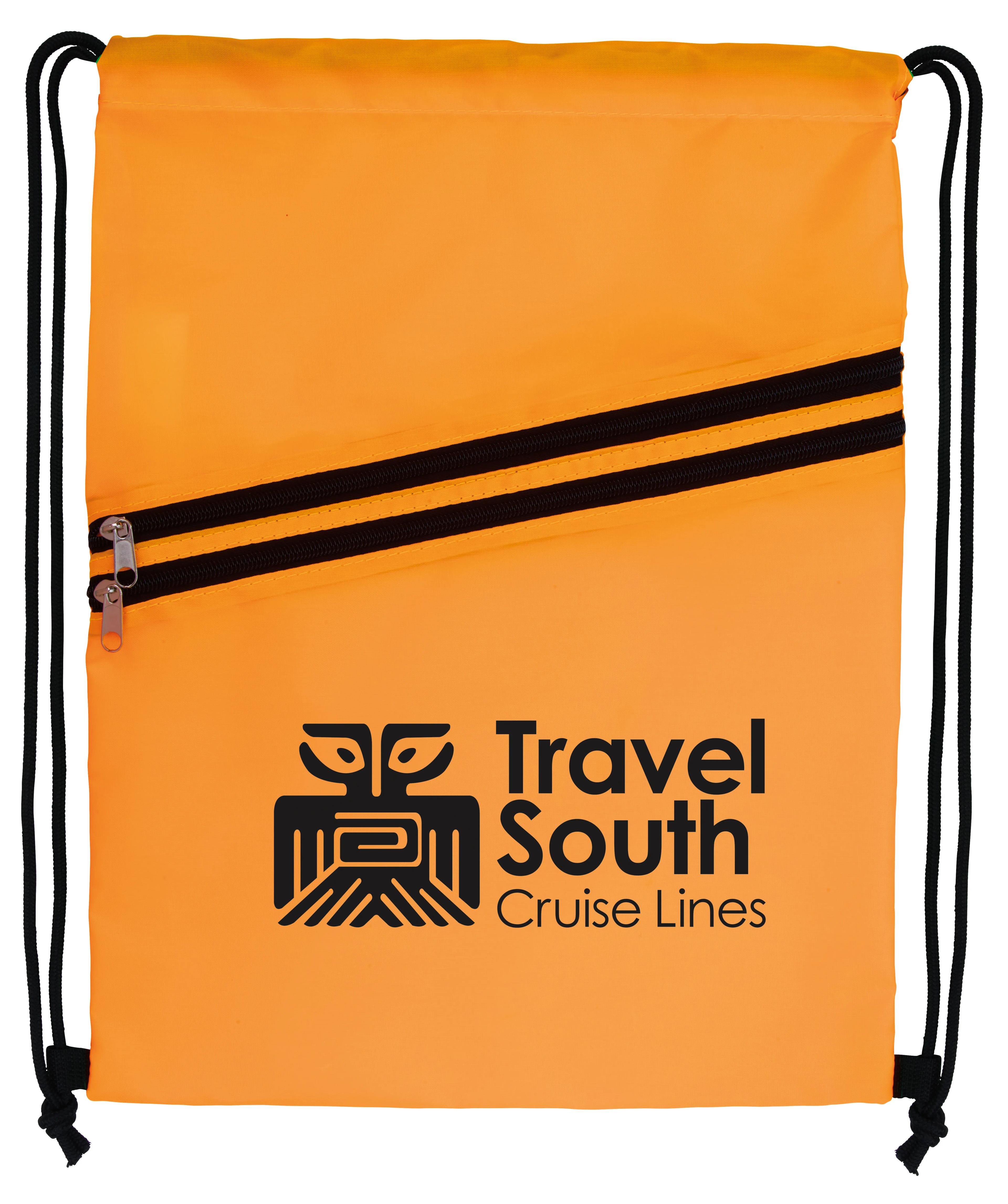 Neon Multi-Zippered Drawstring Backpack 26 of 27