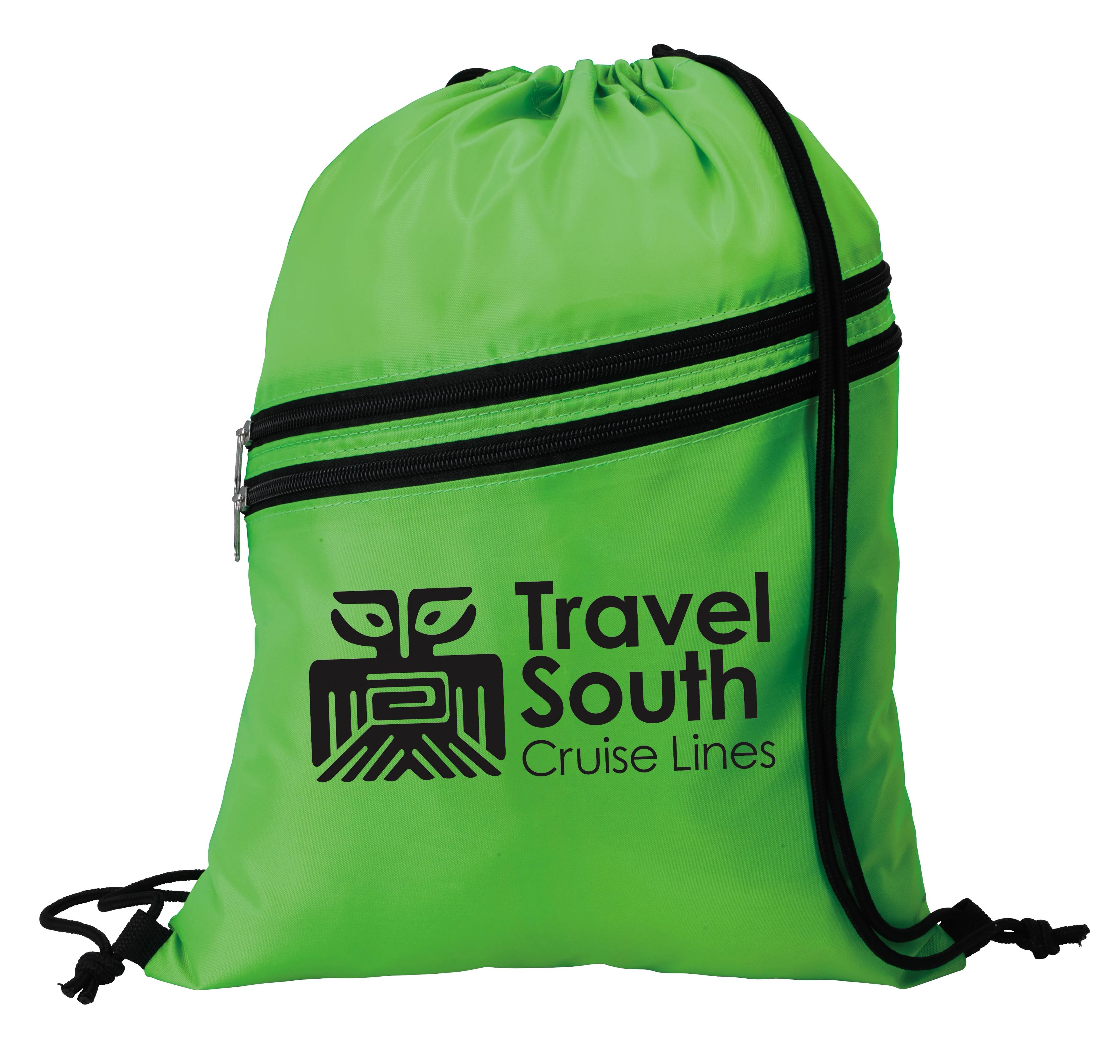 Neon Multi-Zippered Drawstring Backpack 25 of 27