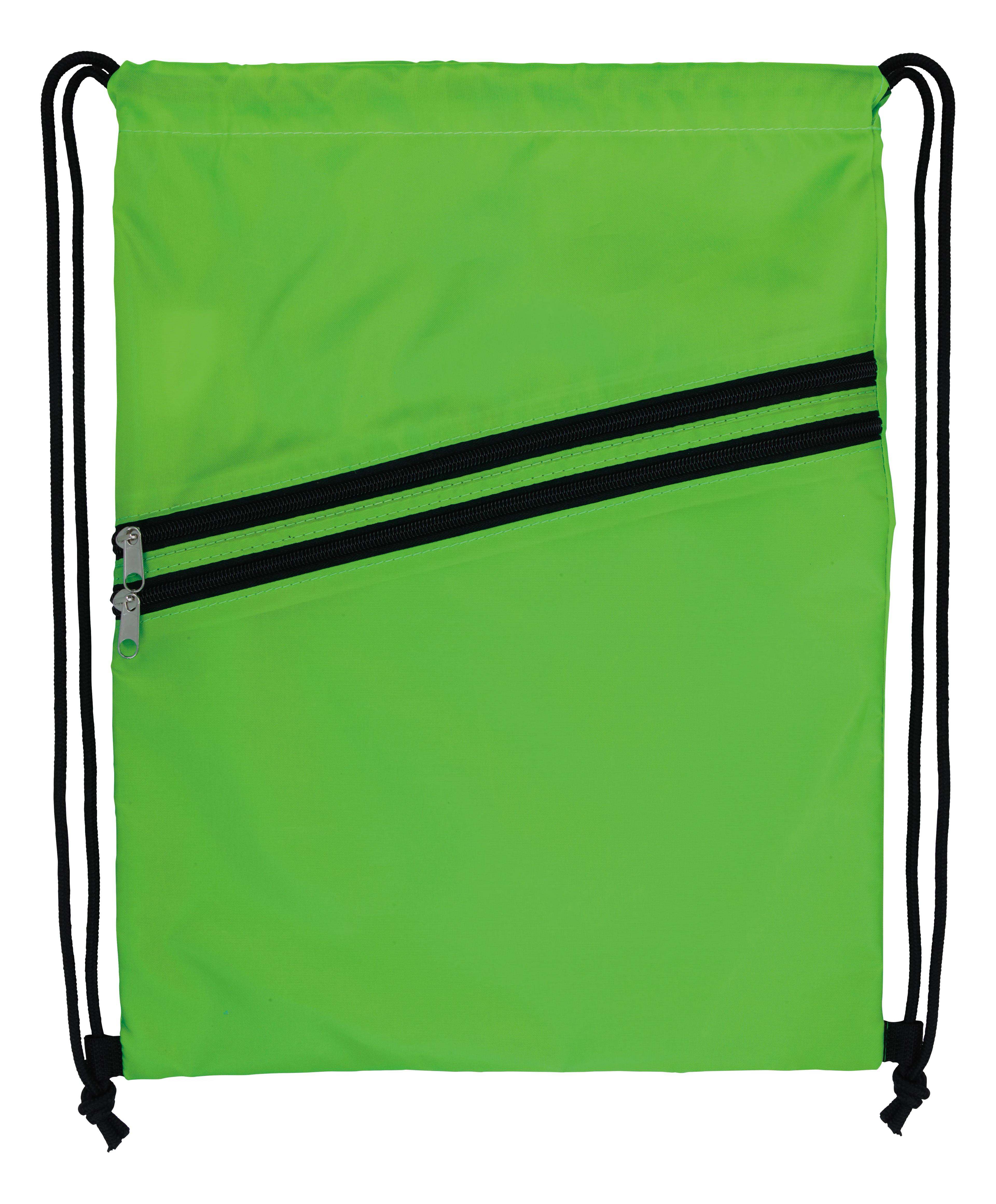 Neon Multi-Zippered Drawstring Backpack 7 of 27