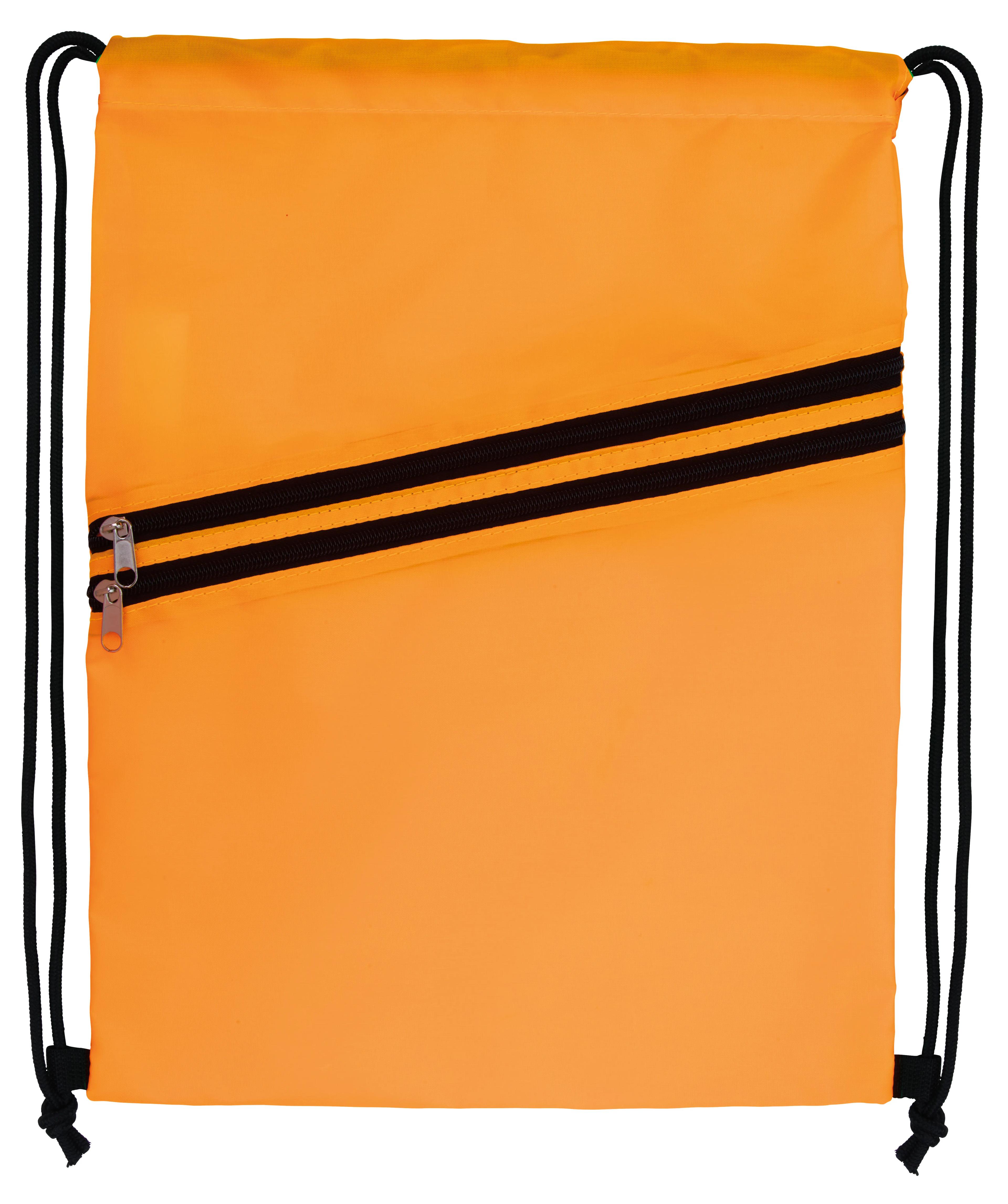 Neon Multi-Zippered Drawstring Backpack 8 of 27