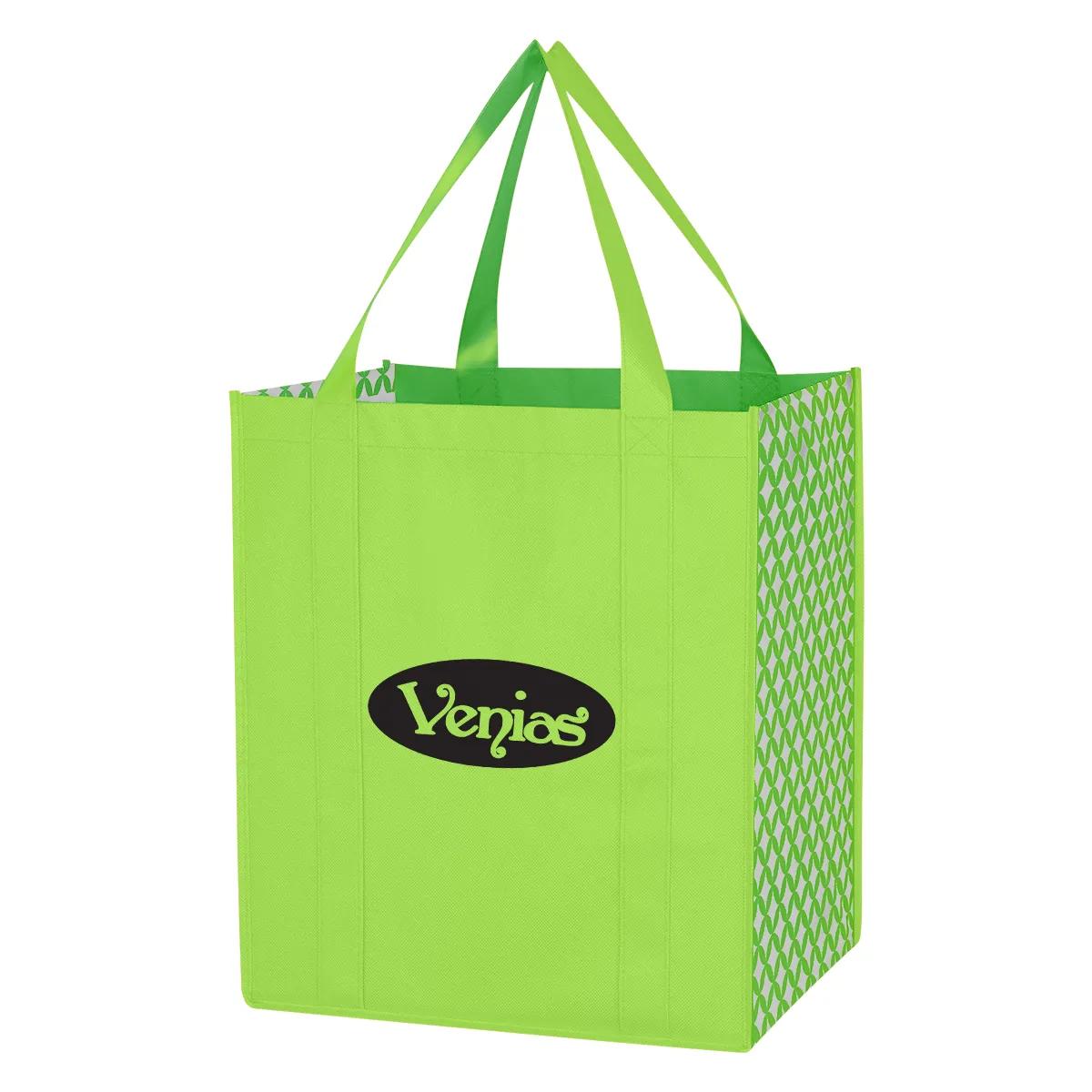 Non-Woven Curved Diamond Tote Bag 2 of 4