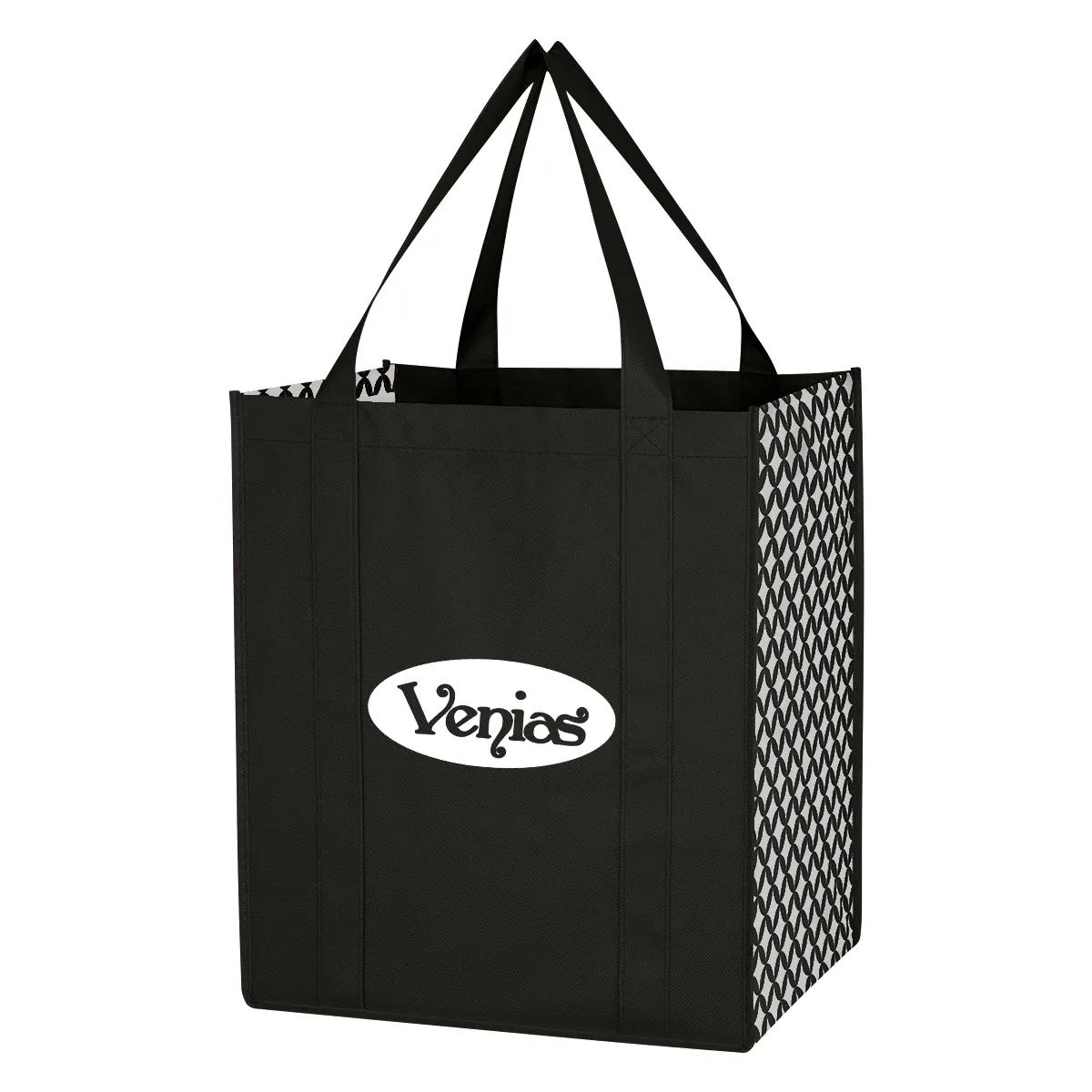 Non-Woven Curved Diamond Tote Bag 1 of 4