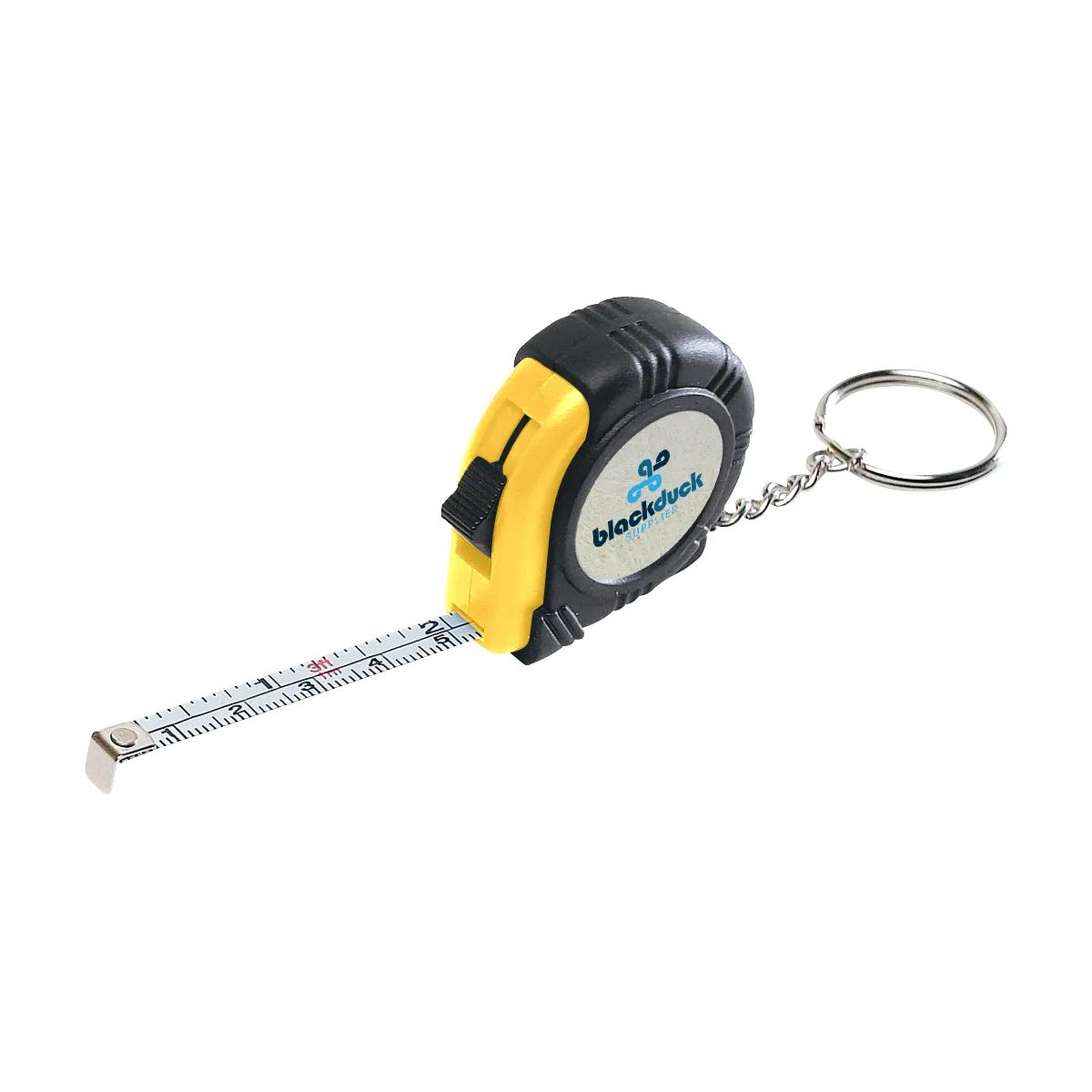 Rubber Tape Measure Key Tag With Laminated Label 2 of 2