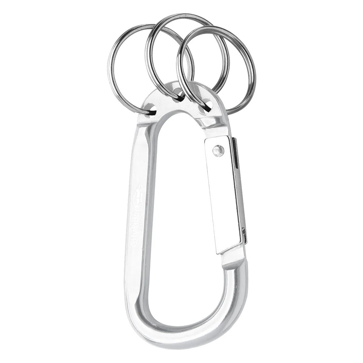 8mm Carabiner With Triple Split Ring 4 of 4