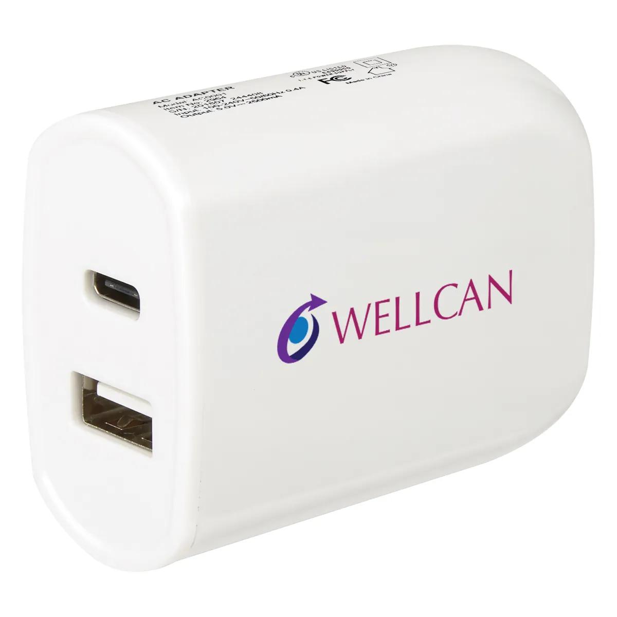 UL Listed 2-In-1 USB Type-C Wall Adapter 3 of 3
