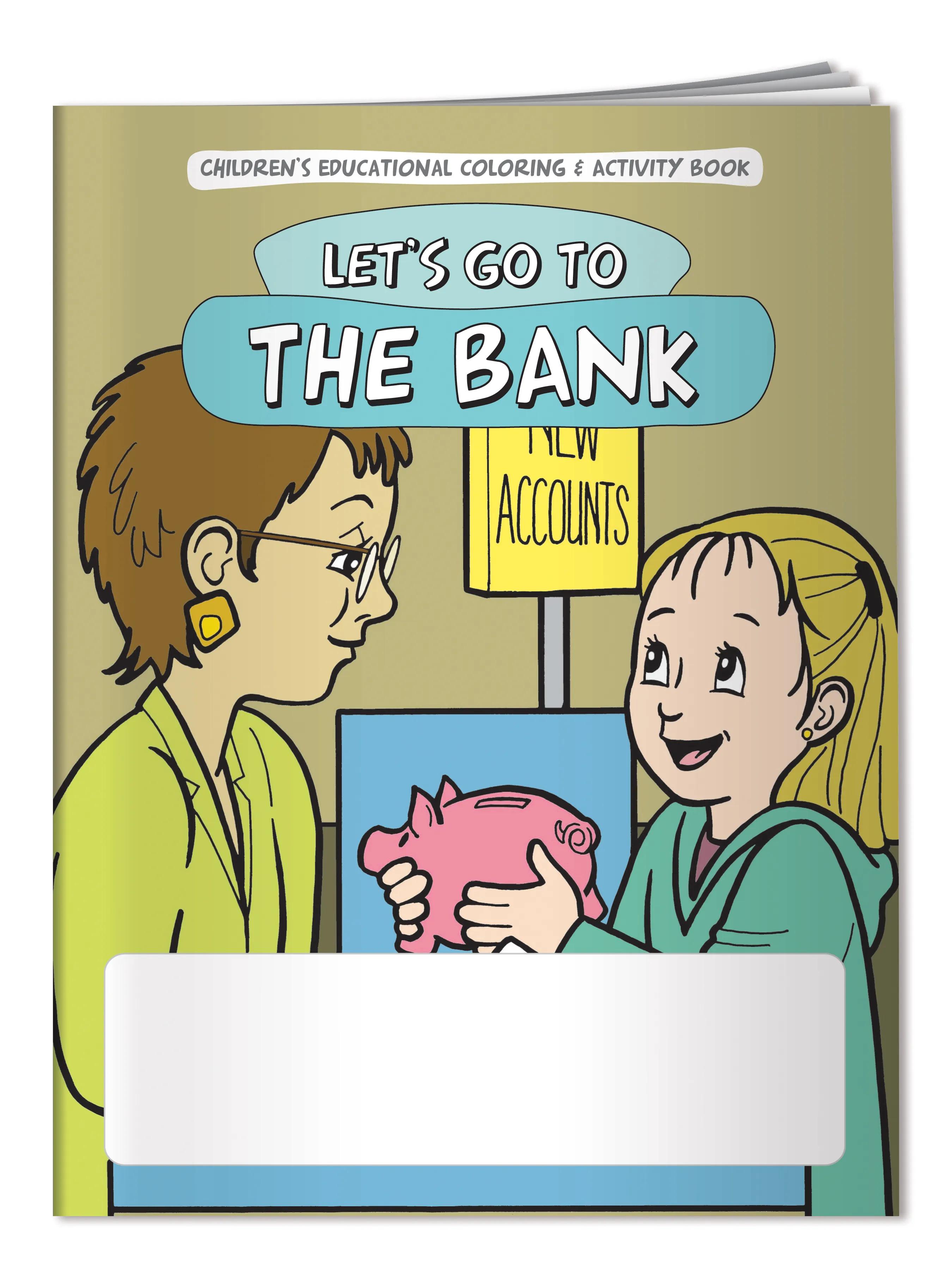 Coloring Book: Let's Go to the Bank 1 of 4