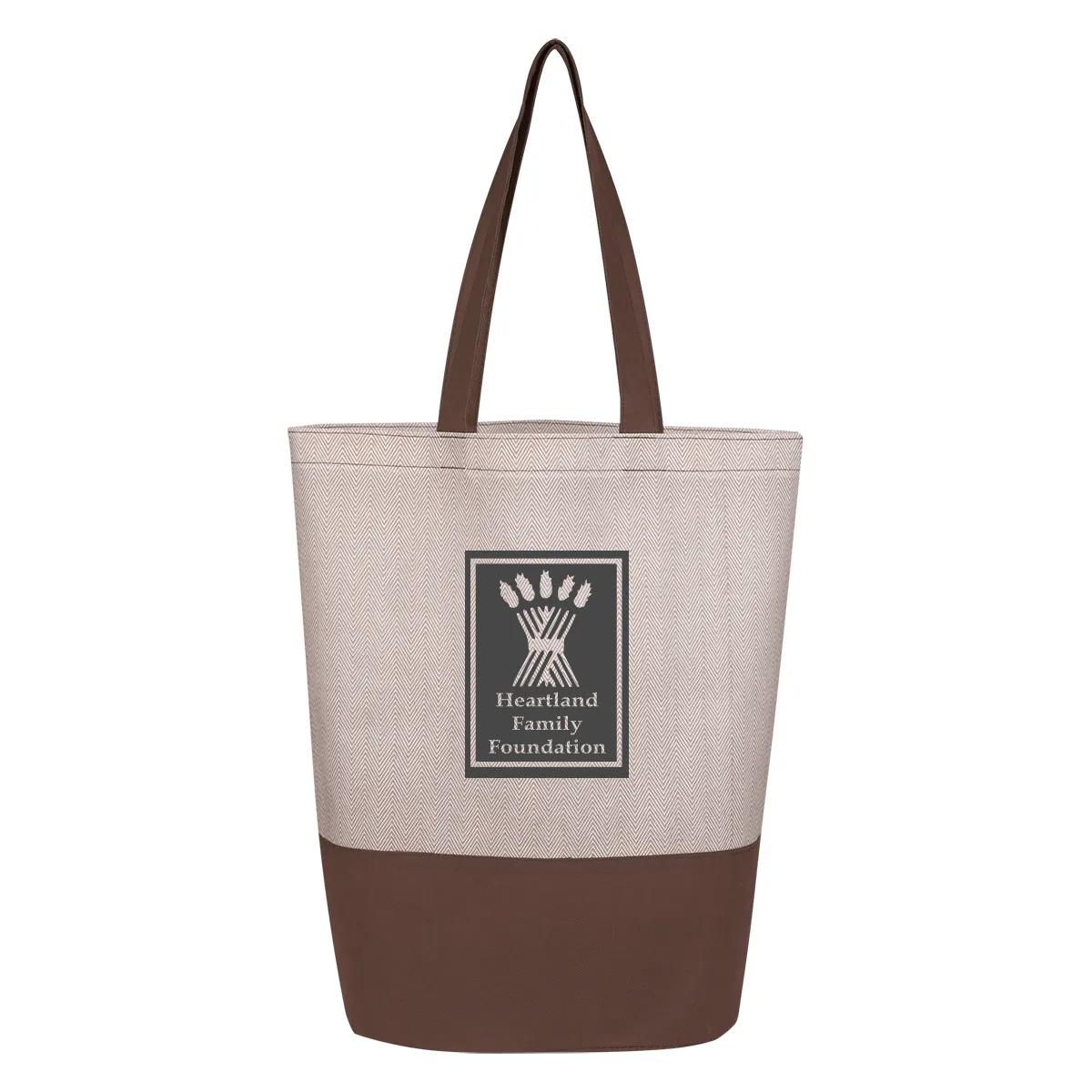Herringbone Non-Woven Tote Bag 1 of 3