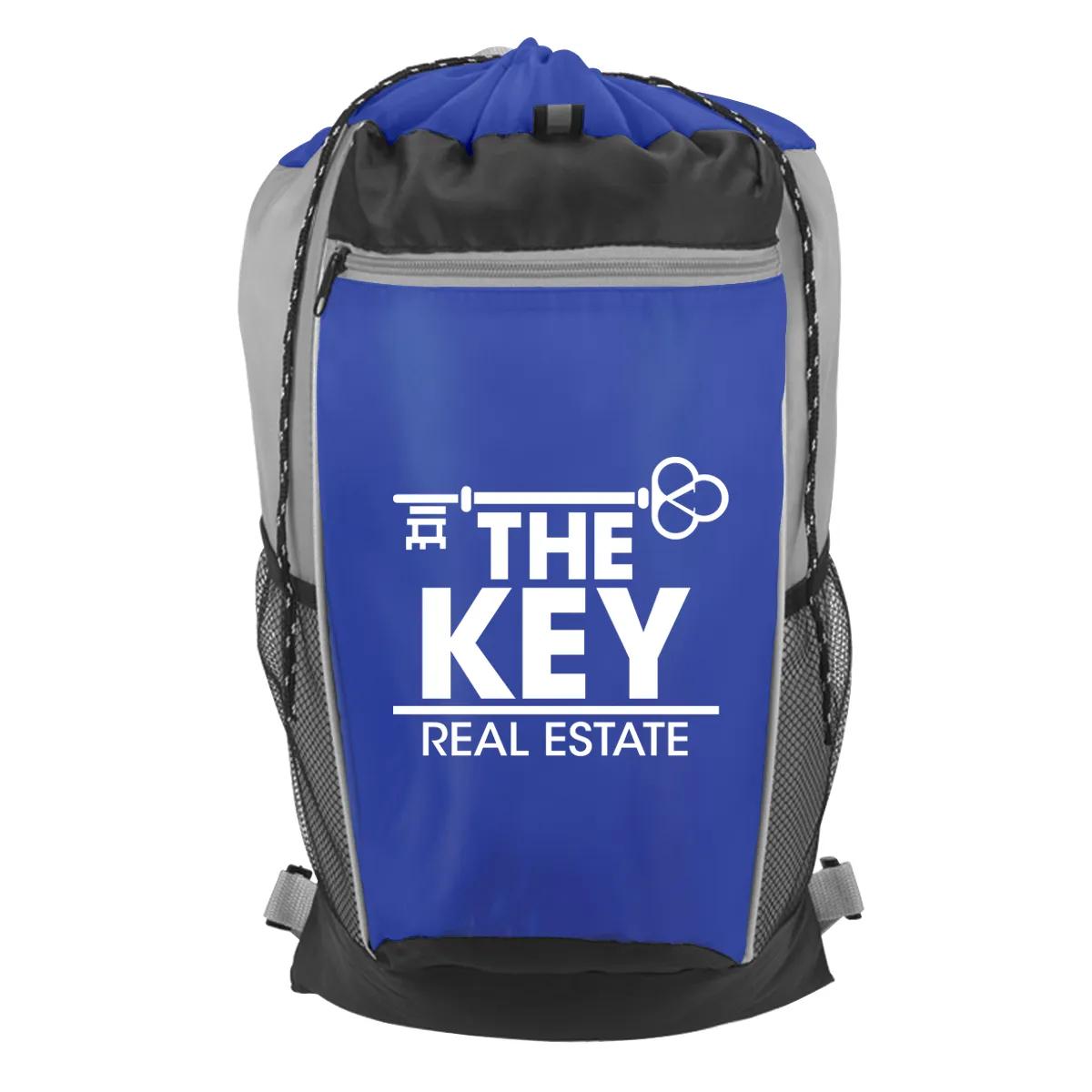 Tri-Color Drawstring Backpack 3 of 4
