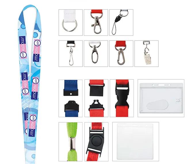 3/8" Polyester 4 Color Lanyard 2 of 21