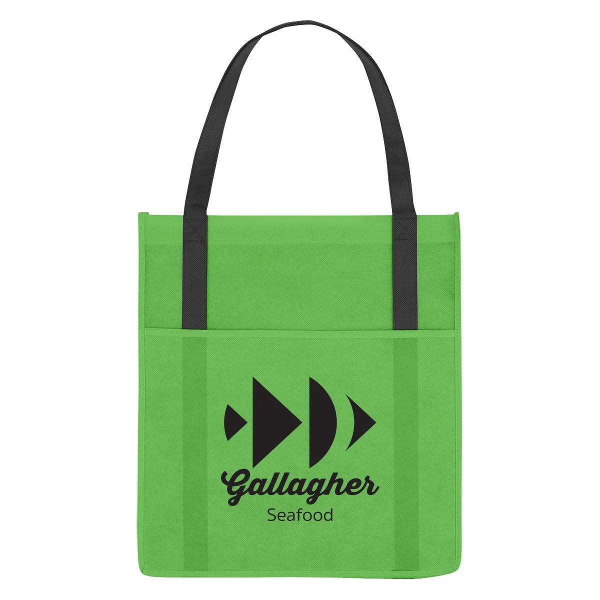 Non-Woven Shopper's Pocket Tote Bag 1 of 6