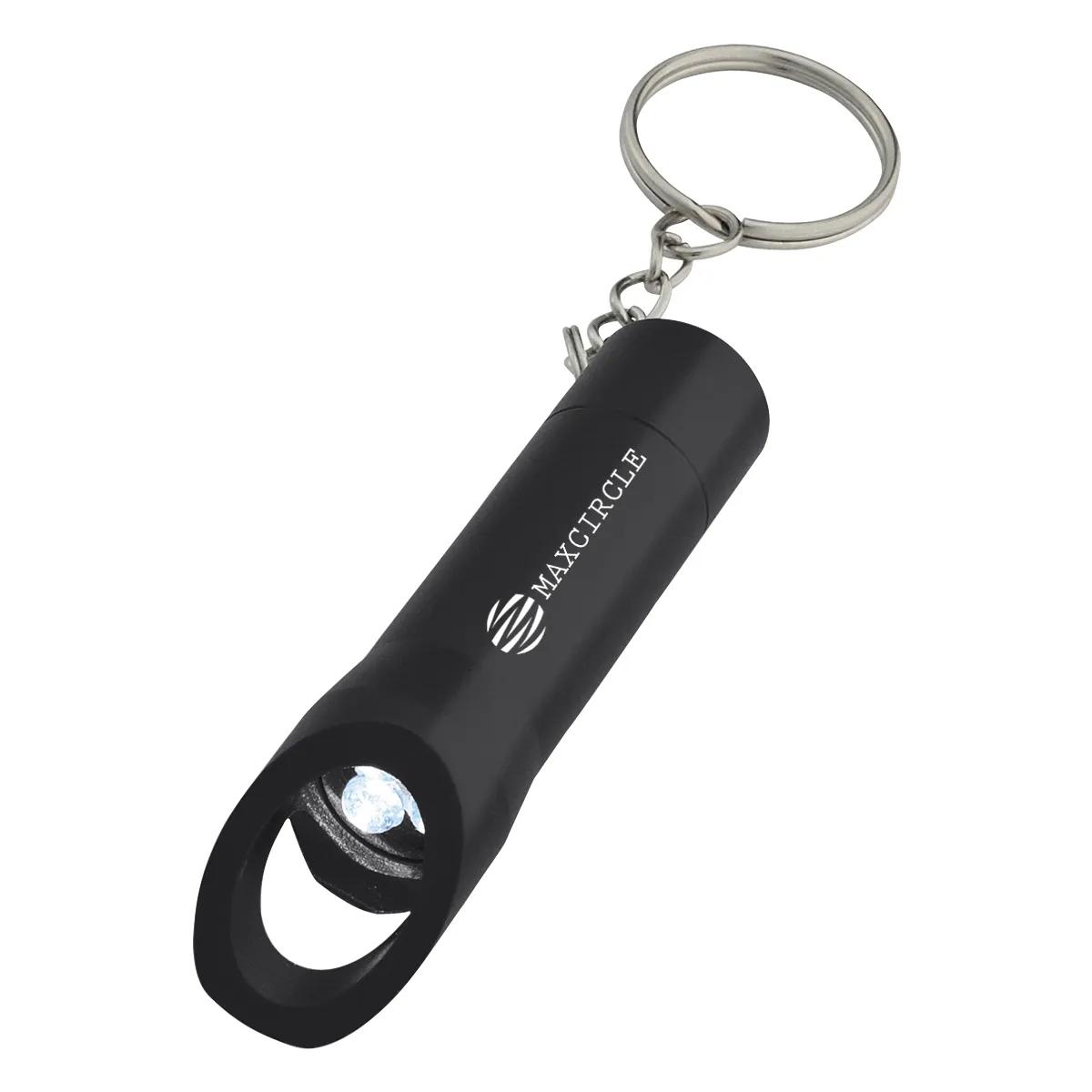 Aluminum LED Flashlight With Bottle Opener 1 of 2