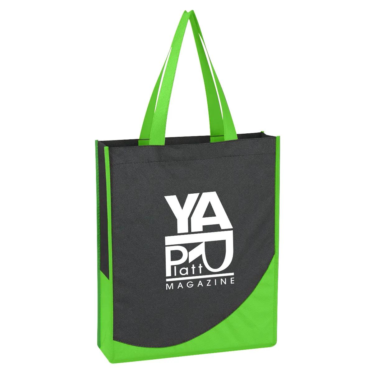 Non-Woven Tote Bag With Accent Trim 2 of 5