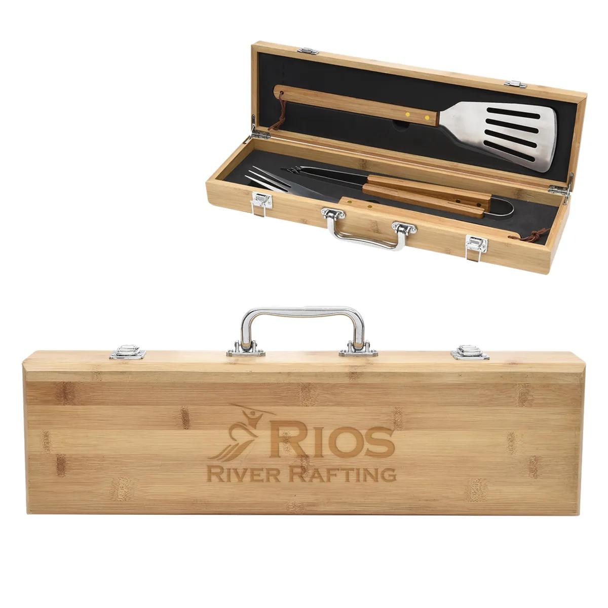 BBQ Set In Bambo Case 1 of 1