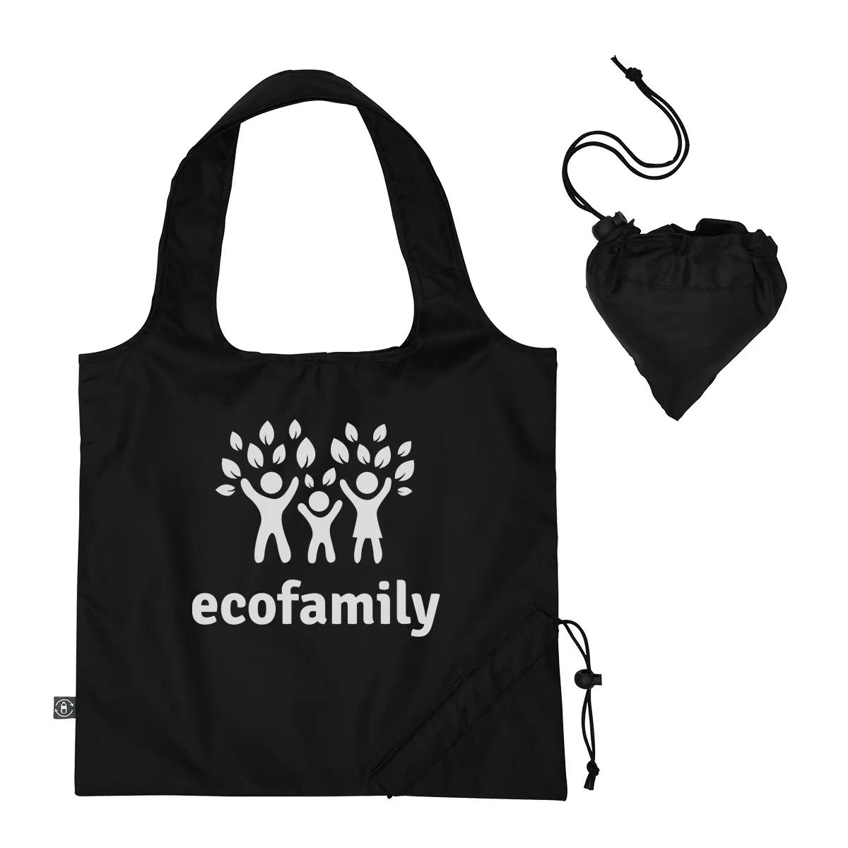 Foldaway Tote Bag With 100% RPET Material 1 of 3