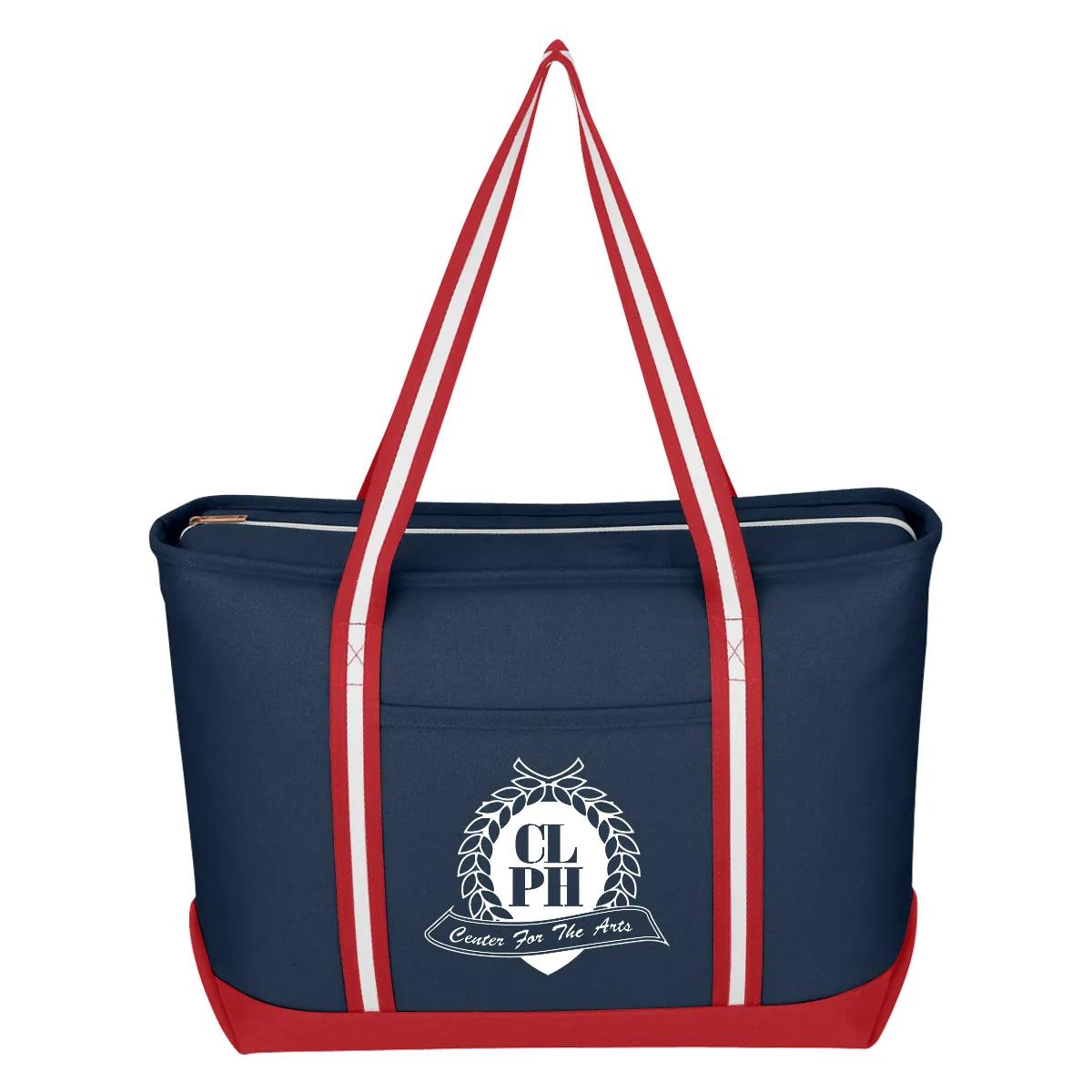 Large Cotton Canvas Admiral Tote Bag 4 of 7