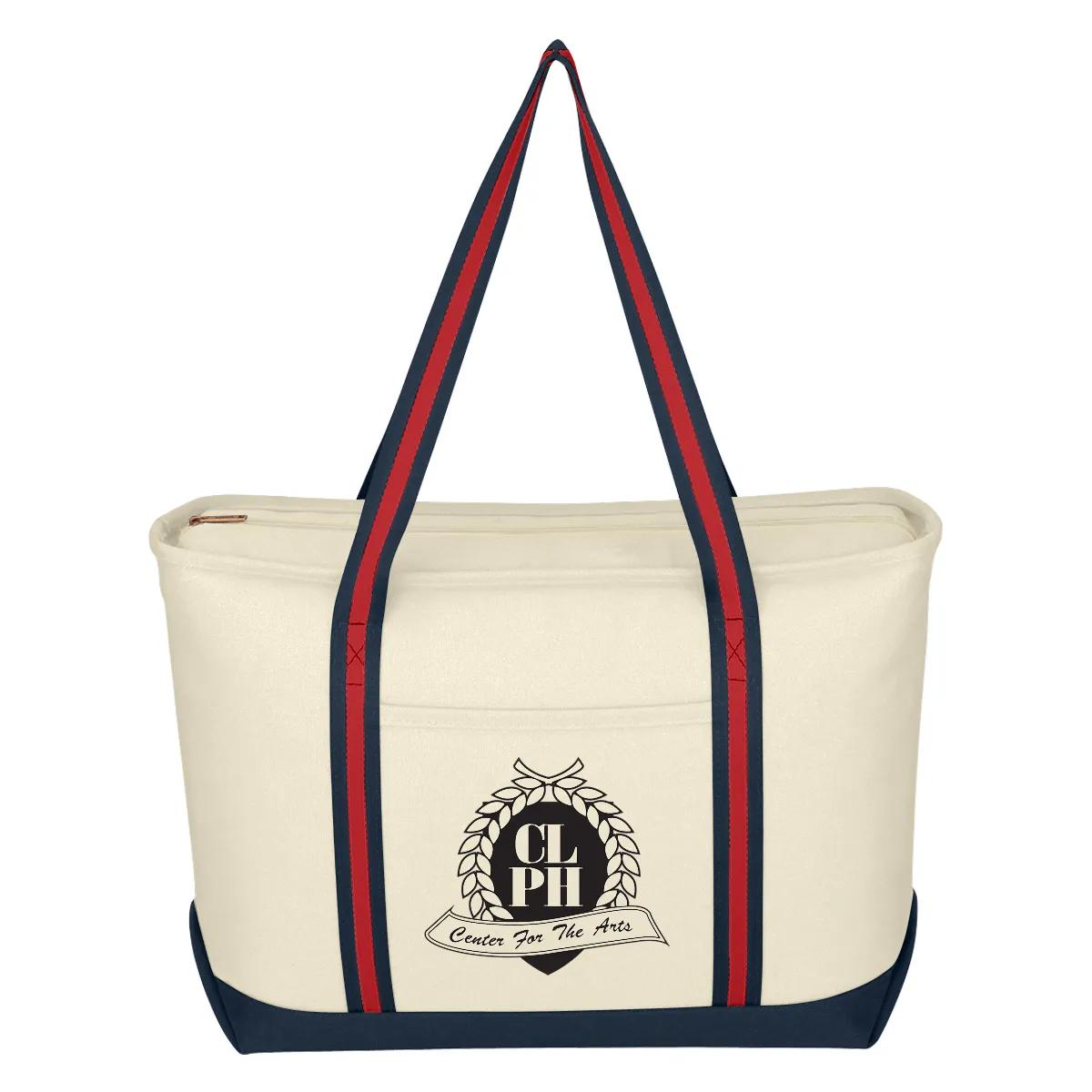 Large Cotton Canvas Admiral Tote Bag 1 of 7
