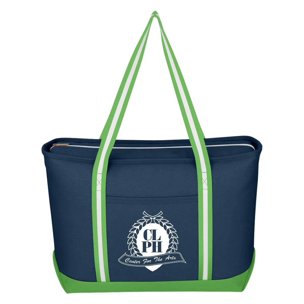 Large Cotton Canvas Admiral Tote Bag 3 of 7