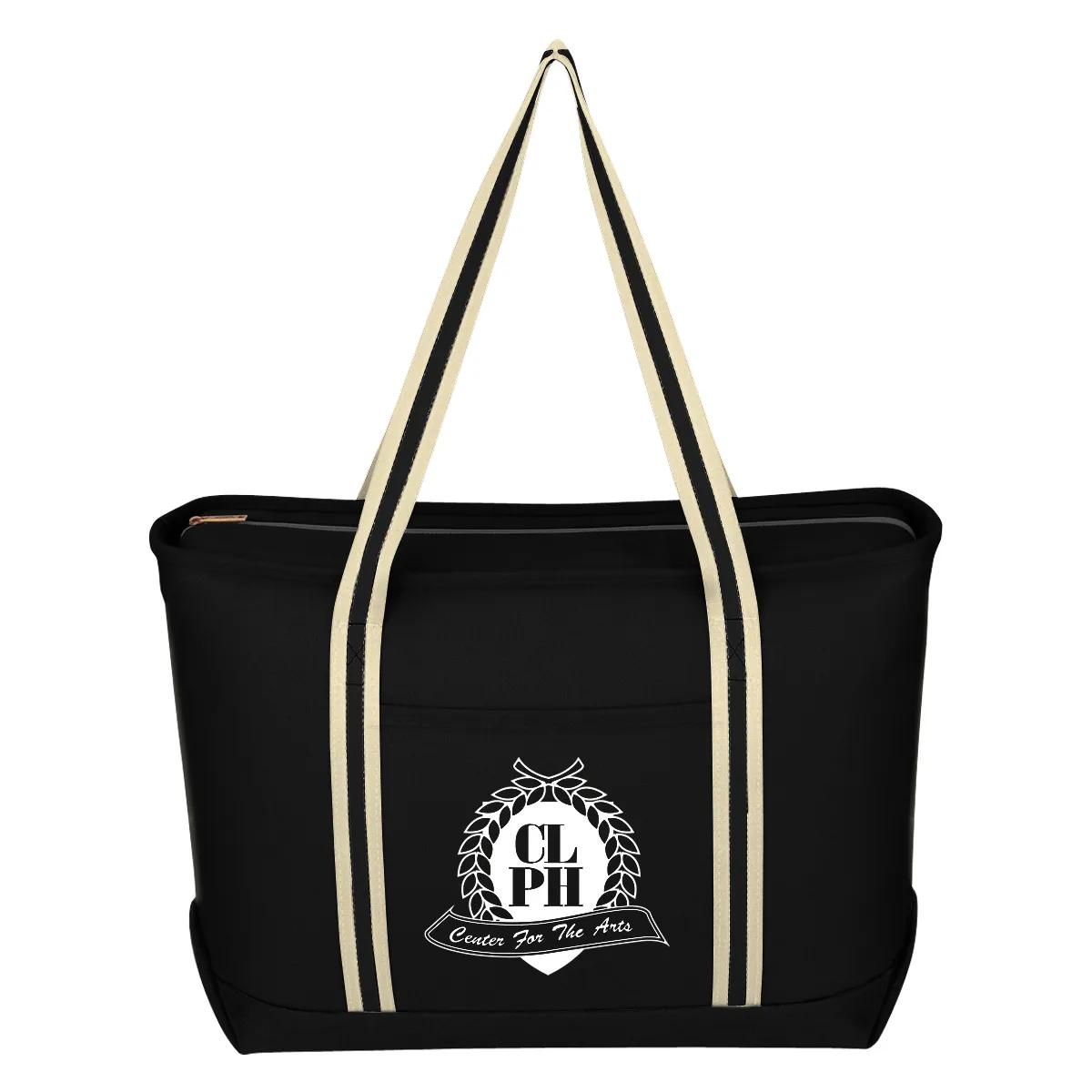 Large Cotton Canvas Admiral Tote Bag 6 of 8