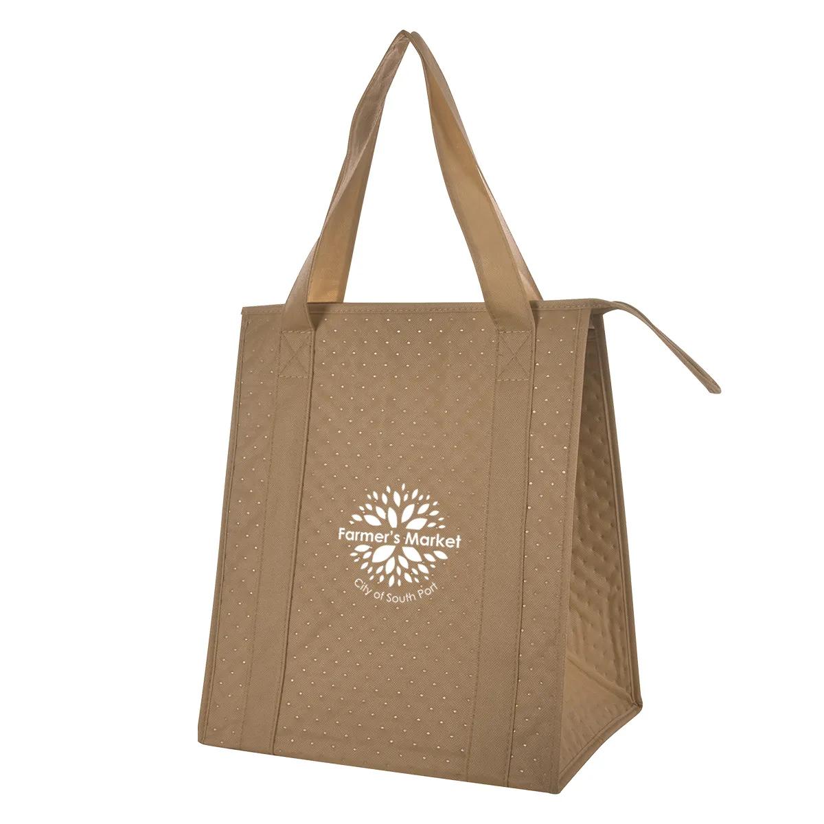 Dimples Non-Woven Cooler Tote Bag 2 of 9