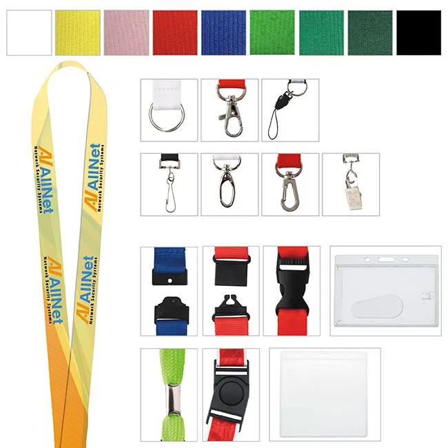 5/8" Polyester 4 Color Lanyard