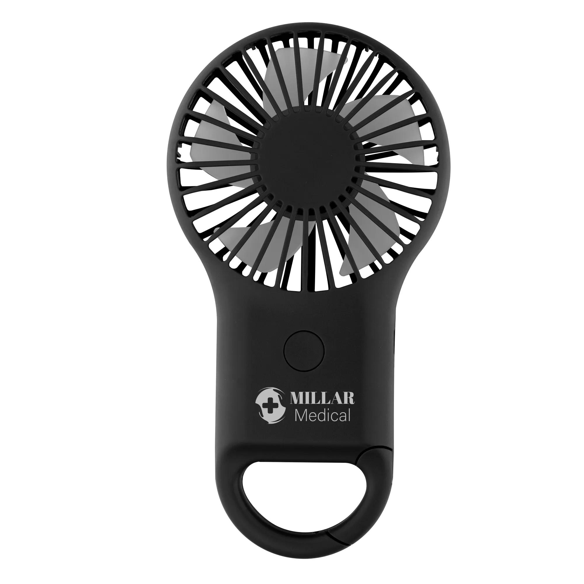 Rechargeable Handheld Fan With Carabiner 1 of 5