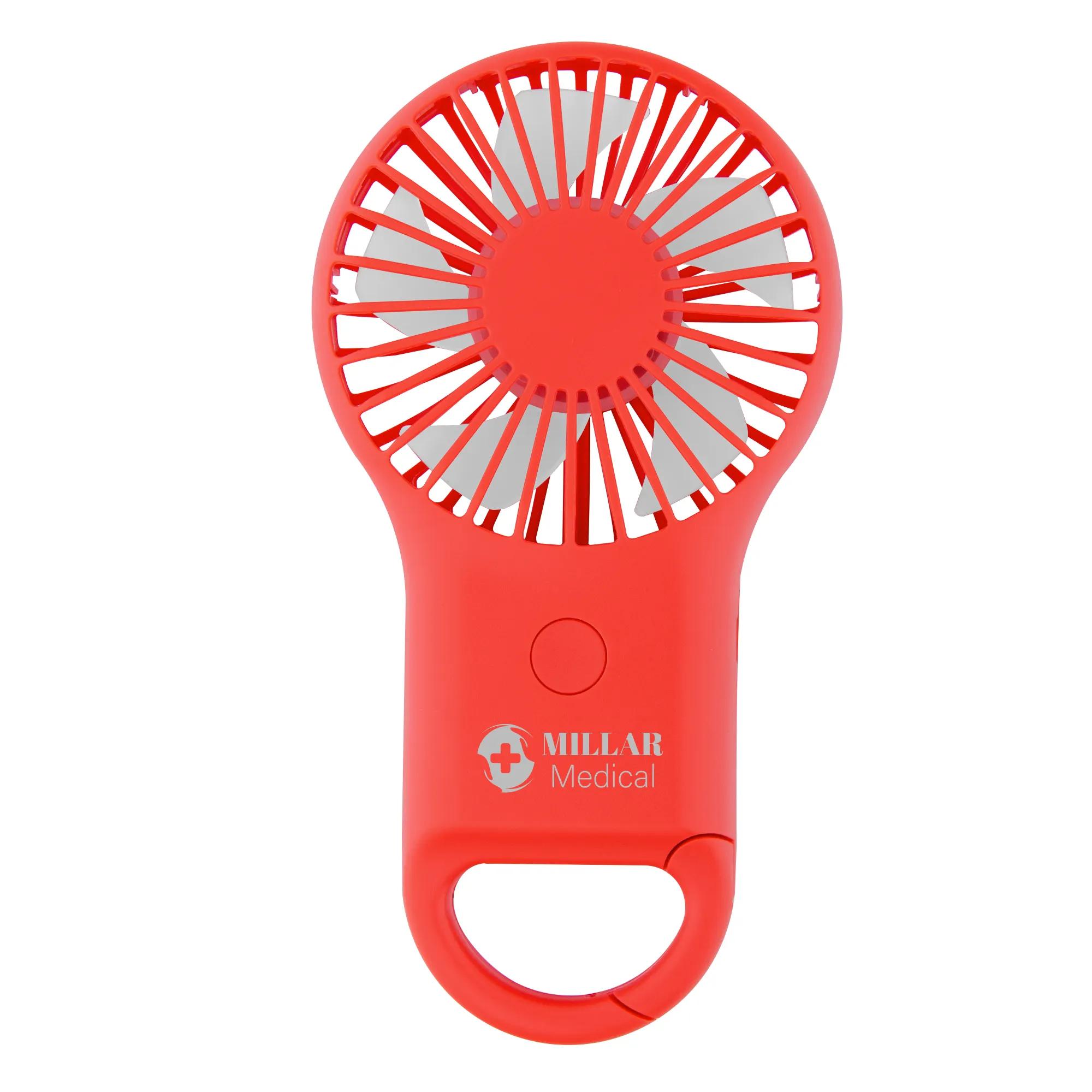 Rechargeable Handheld Fan With Carabiner 2 of 5