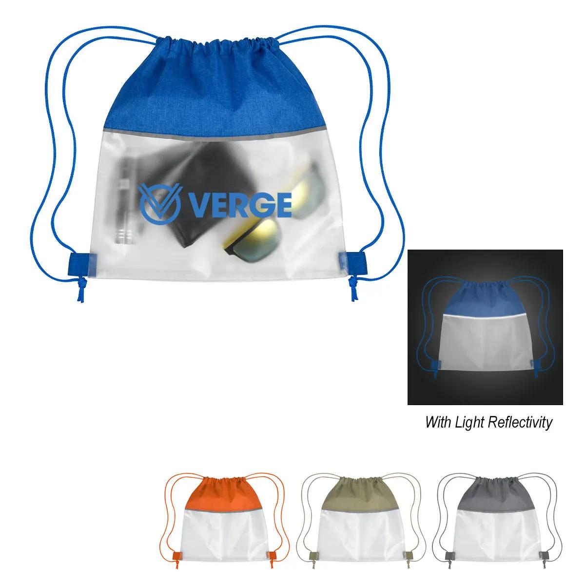 Reflective Heathered Frost Drawstring Bag 3 of 3