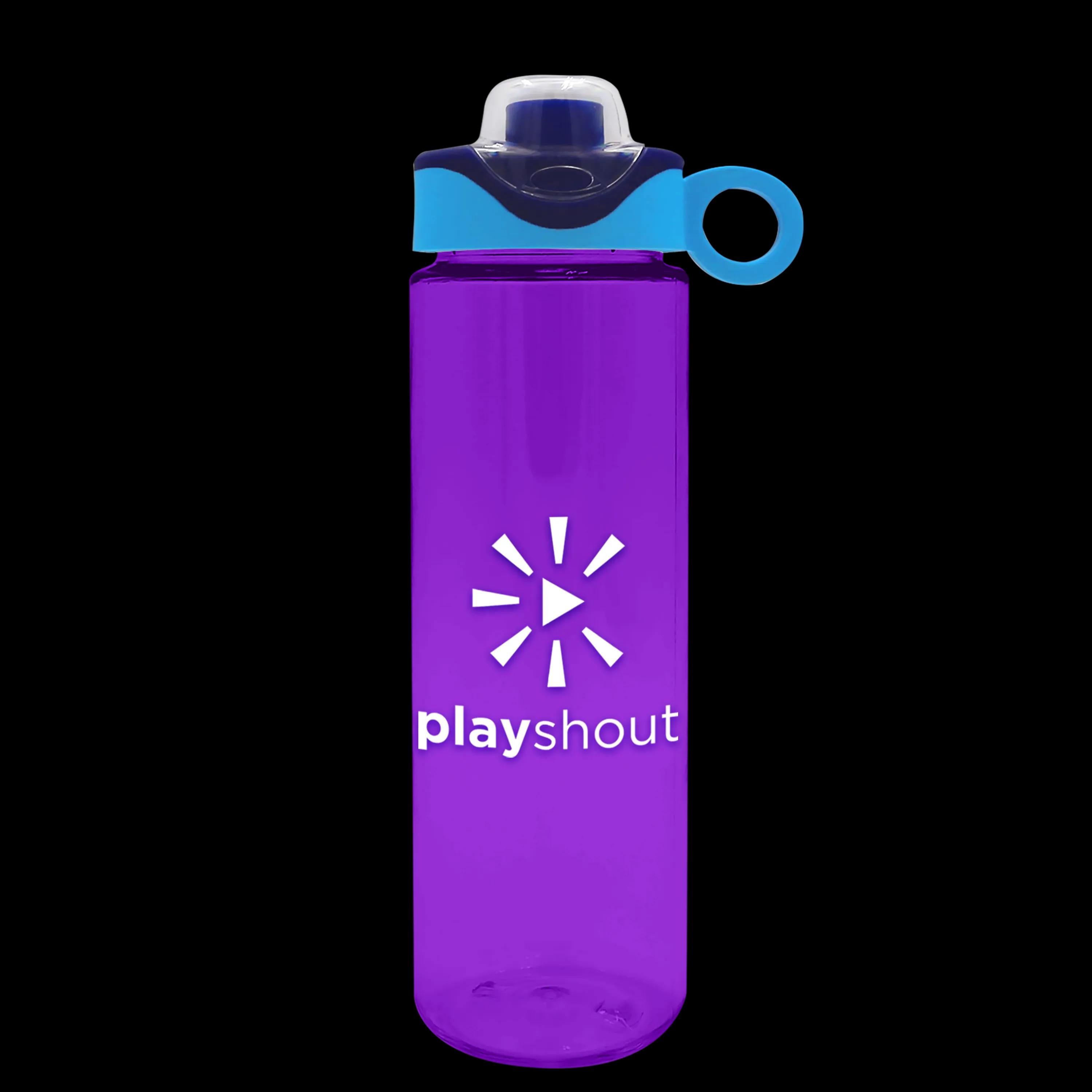 Garyline® Freedom Tritan® Bottle with Two-Tone Drink-Thru Lid with Silicone Loop - 28 oz.